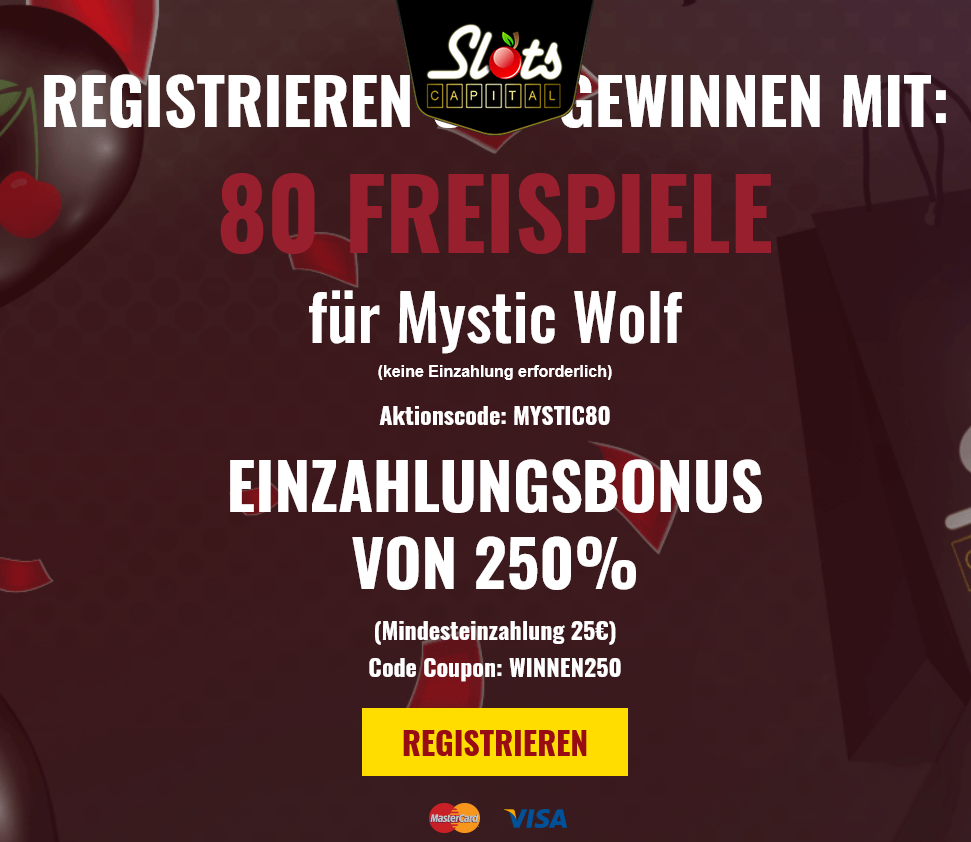 Slots Capital DE 80 Free Spins
(Germany)